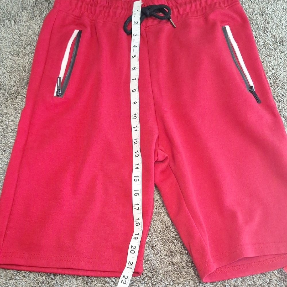 Ethan Williams Red Cotton Drawstring Athletic Sho… - image 6